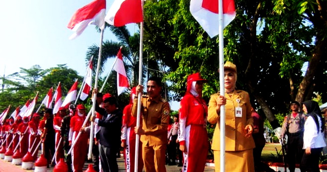 Jelang HUT Kemerdekaan ke 80  Pemkab Kendal Canangkan Gerakan Seribu Bendera