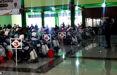 Kloter 1 CHJ Embarkasi  Tiba di Asrama Haji Donohudan Solo