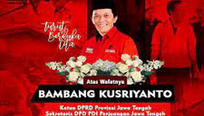 Ketua DPRD Jateng Bambang Kusriyanto Wafat